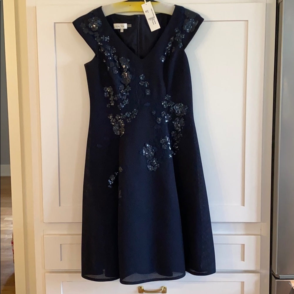 EUC Teri Jon Cocktail Dress, Sz 14